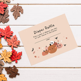 Cartão De Informações Bela Fralda de Halloween Raffle