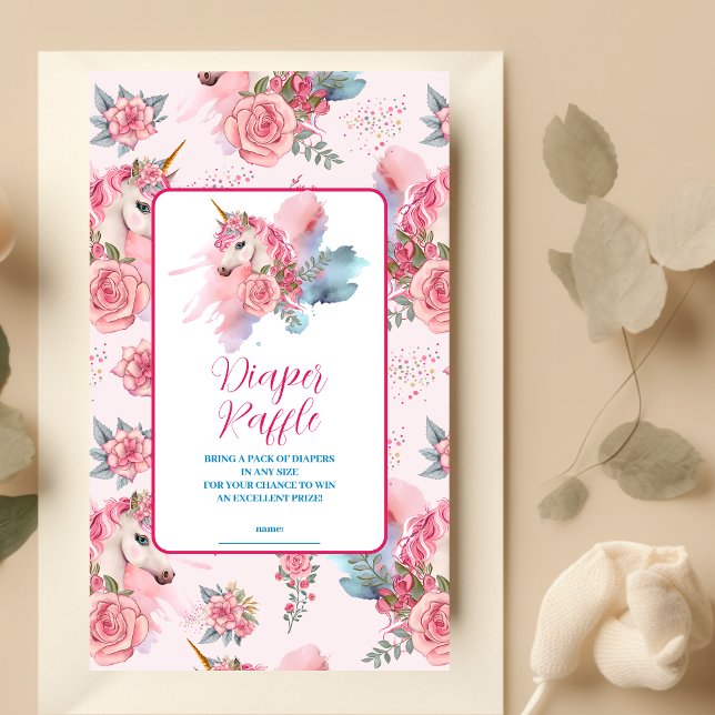 Cartão De Informações Belo Arco-Íris do Unicórnio Raffle (Criador carregado)