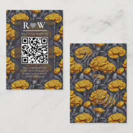 Cartão De Informações Belo Charme de Cravo Customizado Casamento de Prim