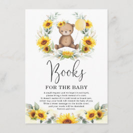 Cartão De Informações Belo Urso Raposo Raposo Girassol Livro Verde para 