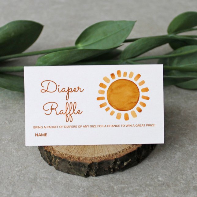 Cartão De Informações Berço de Fralda Solar de Boho de Água (Criador carregado)