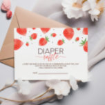 Cartão De Informações Berry Sweet Fralda Raffle<br><div class="desc">Melhore seu chá de fraldas com o tema Strawberry com esta "Cartão de Gabinete Raffle de Fralda de Morango." Este cartão adorável serve como um convite para participar do jogo de rifa de fralda, acrescentando um elemento divertido e prático ao seu chá de fraldas. O design de morango complementa perfeitamente...</div>