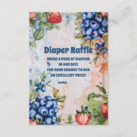 Berry Sweet Wild Berries e Flores Fralda Raffle