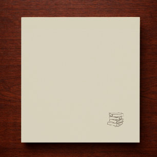 Cartão De Informações Biblioteca Dark Academia-Minimalista Livros Vintag