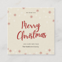 Biege Personalizado Floco de Neve Feliz Natal