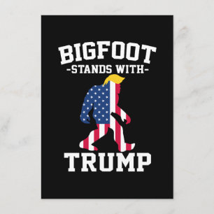 Cartão De Informações Bigfoot Com Eleições Trump 2024