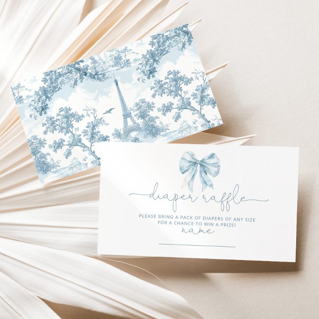 Cartão De Informações Bilhete de arco francês Tolie Blue (Criador carregado)