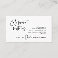Bilhete de Bebida, Bebida Adulta, Celebre conosco