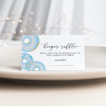 Bilhete de fralda azul