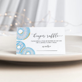 Cartão De Informações Bilhete de fralda azul