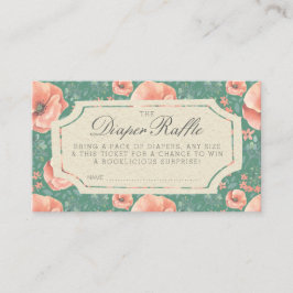 Cartão De Informações BILHETE DE fralda | Chá de fraldas Storybook