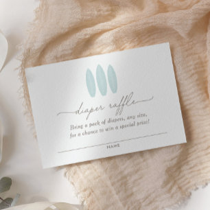 Cartão De Informações Bilhete de Fralda da prancha de surfe do bebê em C