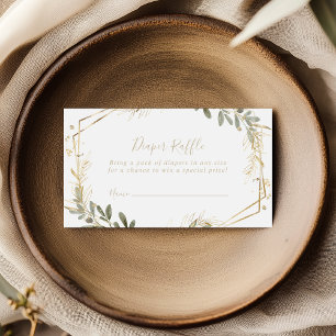 Cartão De Informações Bilhete de Fralda de  de Caimento Geométrico Doura