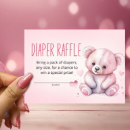 Cartão De Informações Bilhete de fralda de docinho