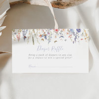 Bilhete de Fralda de Flor Selvagem de Verão