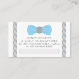 Cartão De Informações Bilhete de Fralda de Homem Pequeno, Azul Bebê, Cin