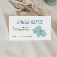 Bilhete de Fralda de Rapaz do Dinossauro Raffle