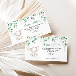 Cartão De Informações Bilhete de fralda do elefante Eucalyptus