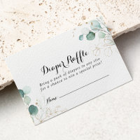 Bilhete de Fralda Floral Russo Eucalyptus Dourado 