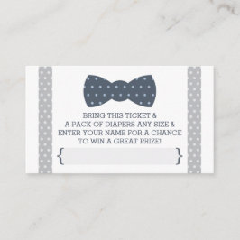 Cartão De Informações Bilhete de Fralda, Marinho Azul, Cinza