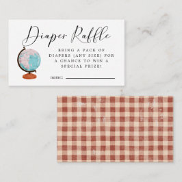 Cartão De Informações Bilhete de Fralda viagem