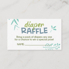 Cartão De Informações Bilhete de Raffle da Fralda Selva