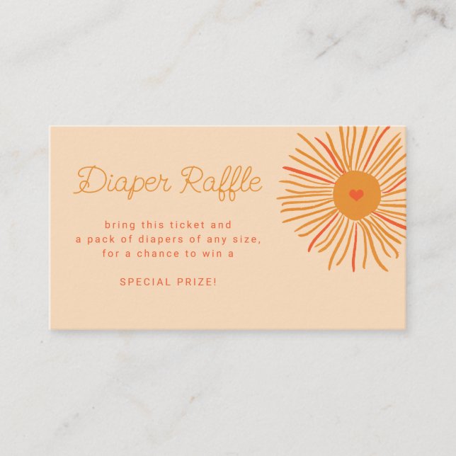 Cartão De Informações Bilhete de ralé de fralda de retrochá de fraldas s (Frente)