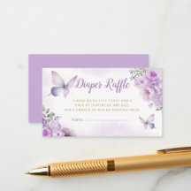 Bilhete de Rifa de Fraldas para Chá de Bebê Borbol