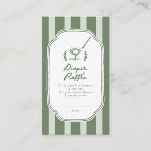 Cartão De Informações Bilhete de Rifa de Fraldas Preppy Stripe New to th