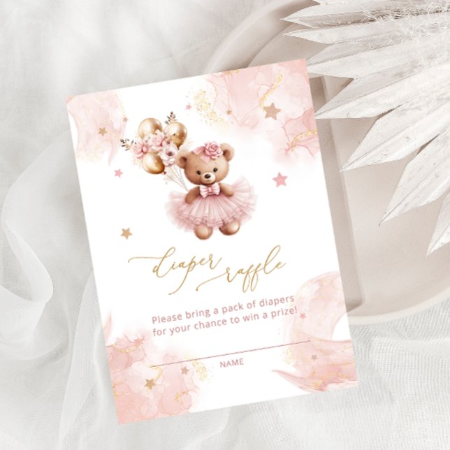 Cartão De Informações Bilhetes de Fralda de Urso de Teddy (Criador carregado)