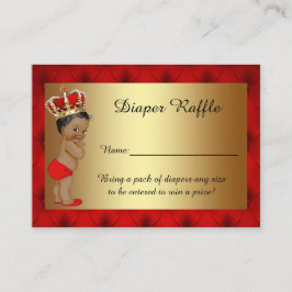 Cartão De Informações Bilhetes de Raffle da Fralda Príncipe para Tijuana