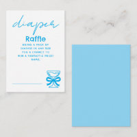 Bilhetes de rifa de fralda Champagne Azul Capricho
