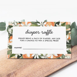 Cartão De Informações Bilhetes de rifa de fraldas para chá de bebê Littl