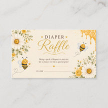 Bilhetes de Rifa de Fraldas Sweet Honey Bee Baby B