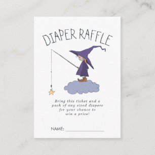 Cartão De Informações Bilhetes de Rifas de Fraldas para Chá de Bebê Pe