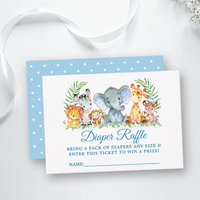 Cartão De Informações Bilhetes para Sorteio de Fraldas de Chuveiro de An (Customize to change text color, style or text size.)