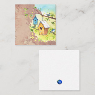 Cartão De Informações Birdhouse
