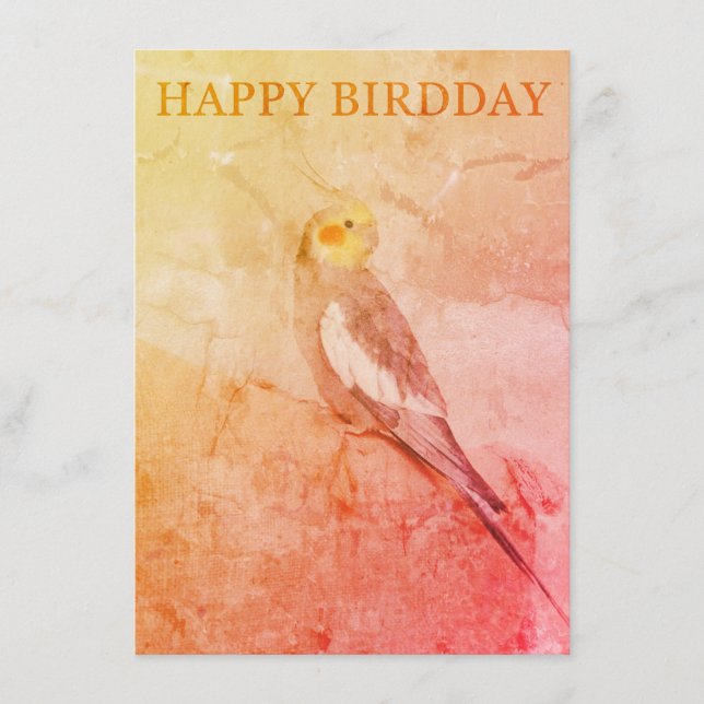 Cartão De Informações Birthday Card for Bird Lovers (Frente)