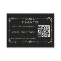Black Gold Small Business Obrigado Avaliação QR