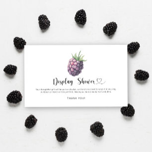 Cartão De Informações Blackberry - chá