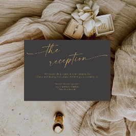 Cartão De Informações BLAIRE Caligrafia Moderna para Recepção de Casamen