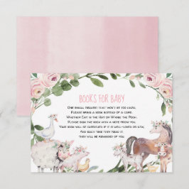 Cartão De Informações Blindos animais de fazenda celeiros livros para be