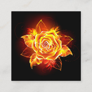 Cartão De Informações Blooming Fire Rosa