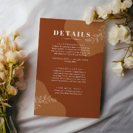 Cartão De Informações Blossomas do Amor : Abstrato simples deixa detalhe