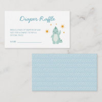 Blue Dinossaur Stars Boy Fralda Raffle