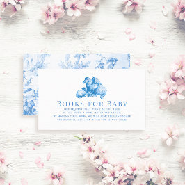 Cartão De Informações Blue French Country Fazenda Animal Boy Books para 