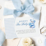Cartão De Informações Blue Gingham Teddy Bear Neutral Baby Shower<br><div class="desc">Beautiful invitations and stationery for special occasions and festivals are available in both physical and digital formats. We can extend any design into matching items such as RSVP cards,  labels,  envelopes,  and more. Customization is available upon request. Looking forward to hearing from you!</div>