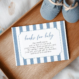Cartão De Informações Blue Jeans Baby Shower Books for Baby