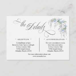 Cartão De Informações Blue Morning Glory Enclosure Card