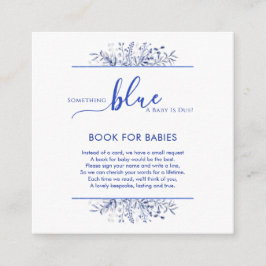 Cartão De Informações Blue Wildflower Something Blue Books for Baby